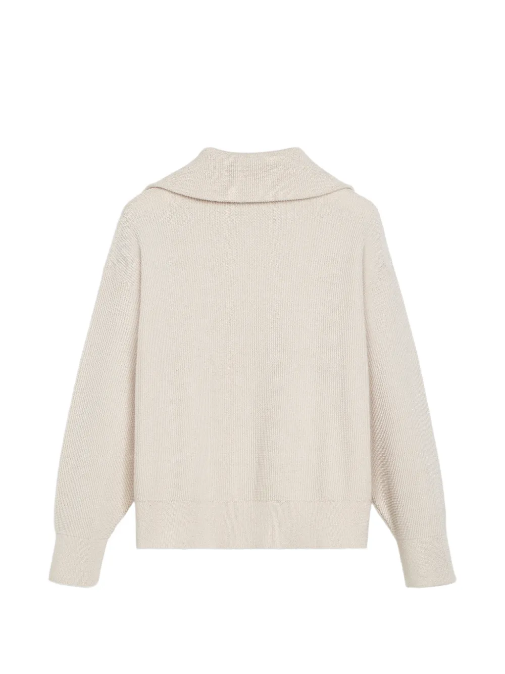 Brunello Cucinelli Kids Katoenen geribbeld vest met rits Beige