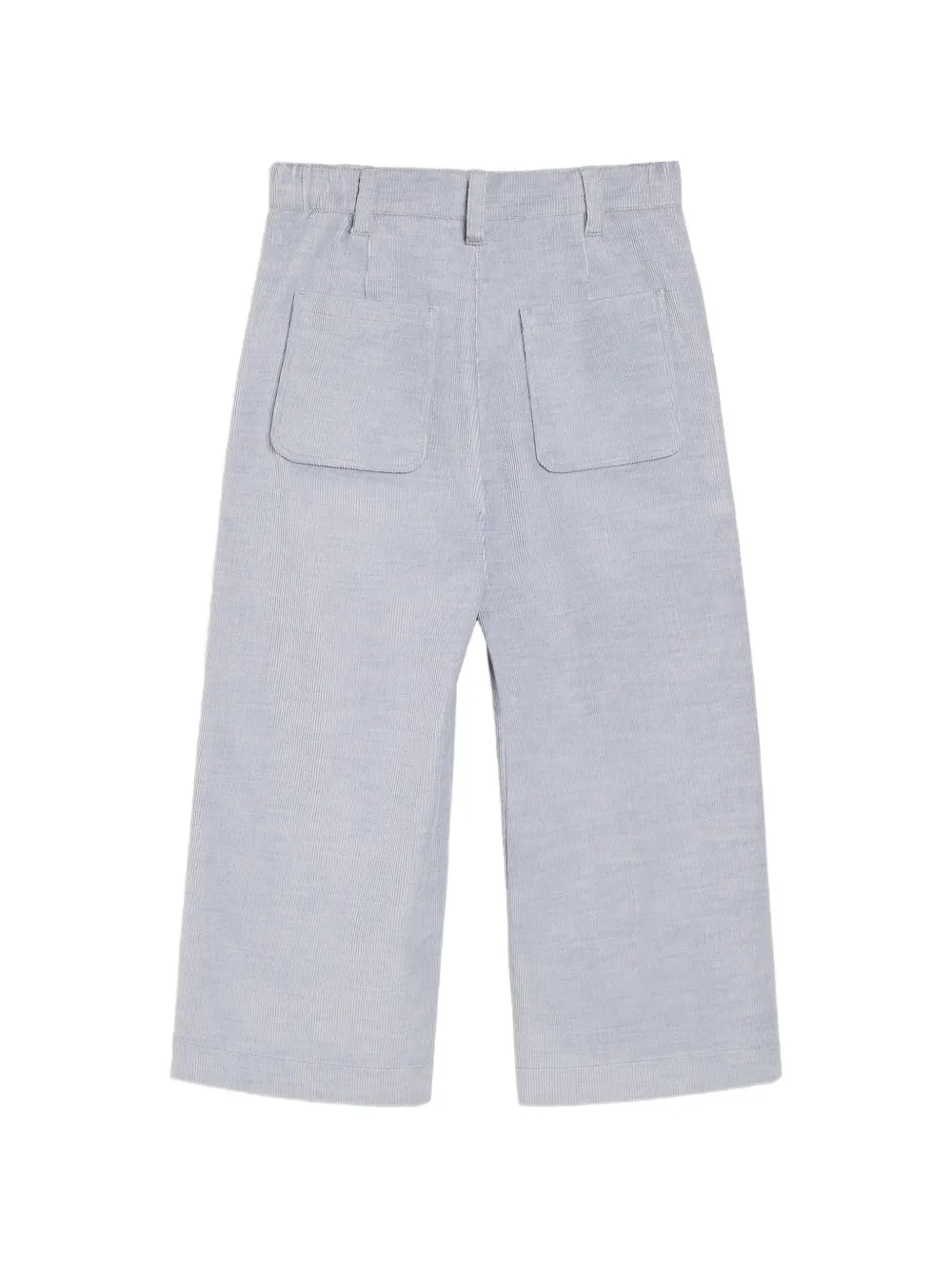 Brunello Cucinelli Kids Katoenen en kasjmier ribfluwelen broek met Monili-verfraaiing Paars