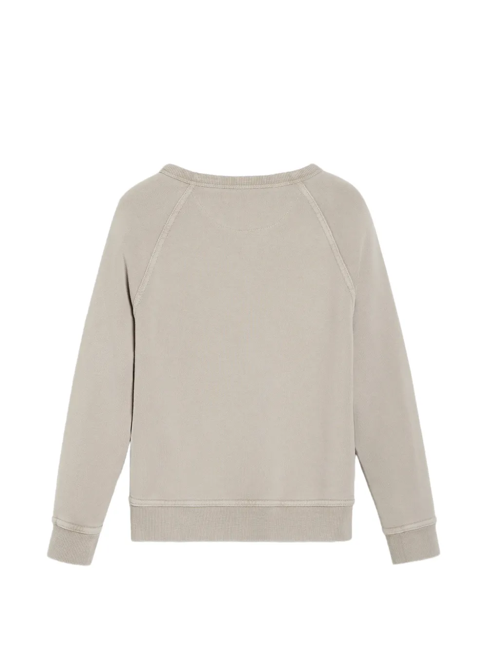 Brunello Cucinelli Kids Katoenen badstof sweater met textuur en borduurwerk Beige