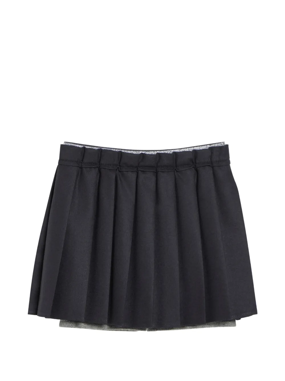Brunello Cucinelli Kids Minigonna plissettata - Nero