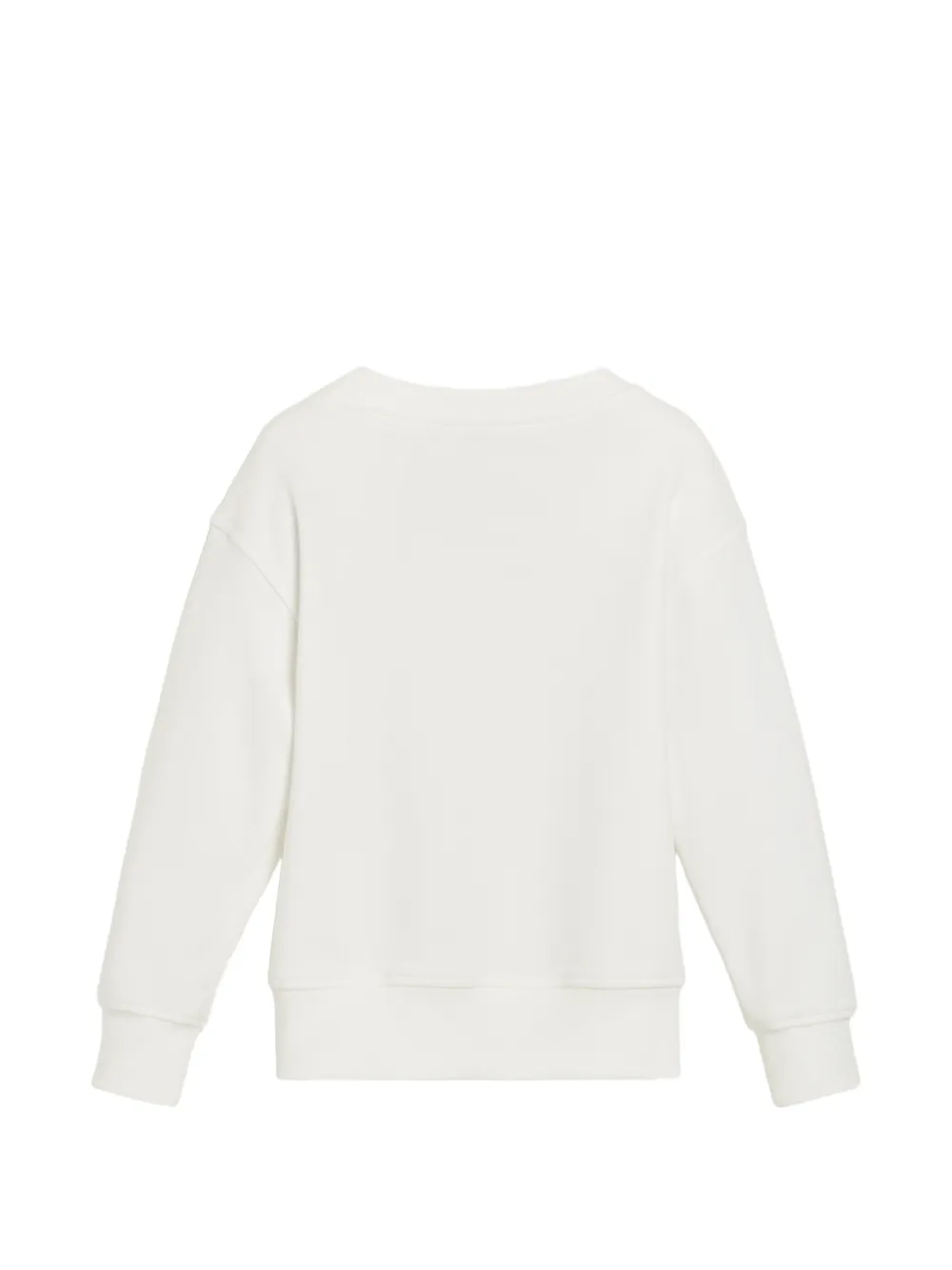 Brunello Cucinelli Kids Badstof katoenen sweater met print Beige