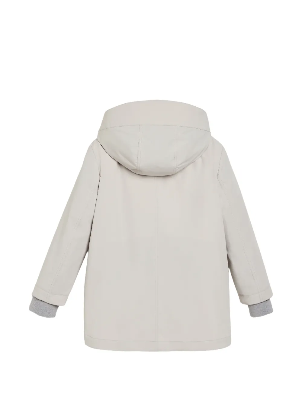 Brunello Cucinelli Kids Taffeta parka met Thermore vulling Beige