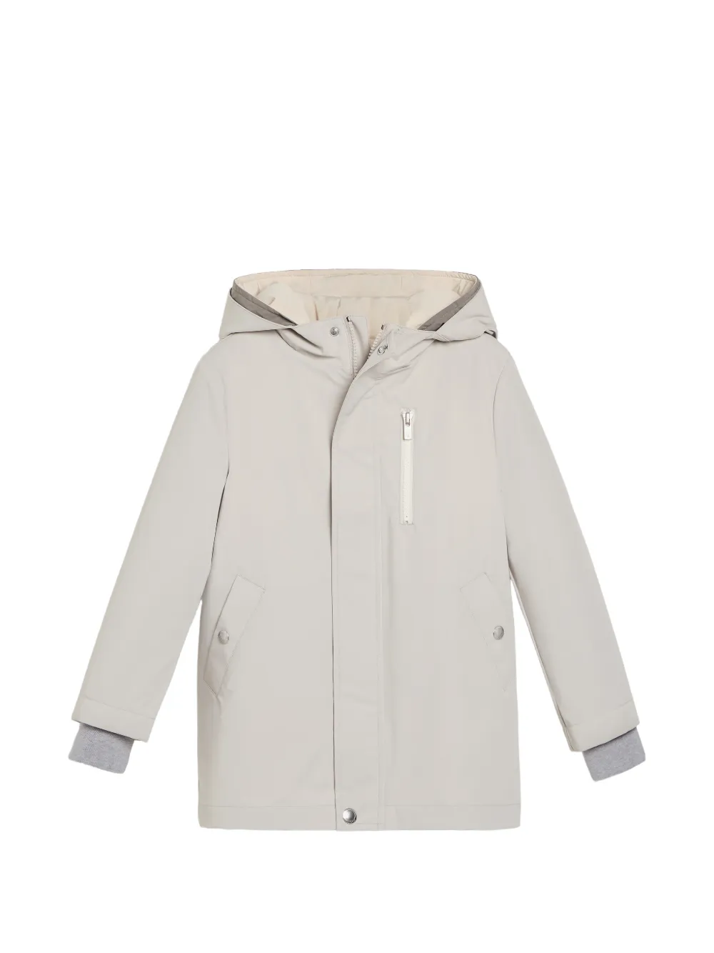 Brunello Cucinelli Kids Parka con imbottitura Thermore - Toni neutri