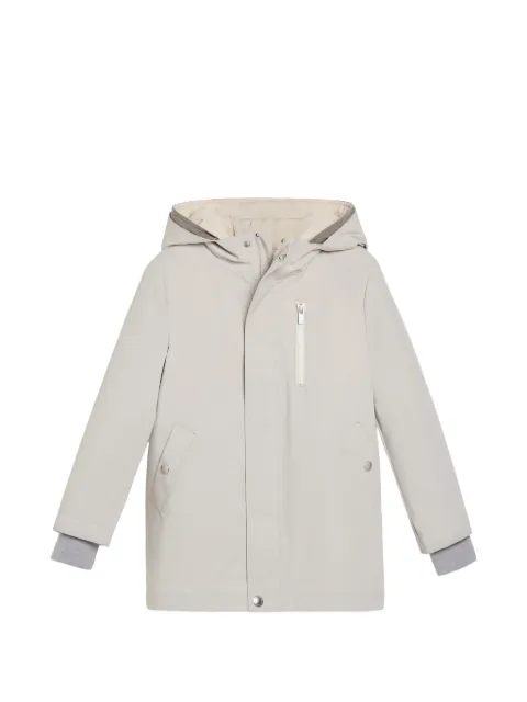 Brunello Cucinelli Kids bonded taffeta multiway parka with Thermore padding