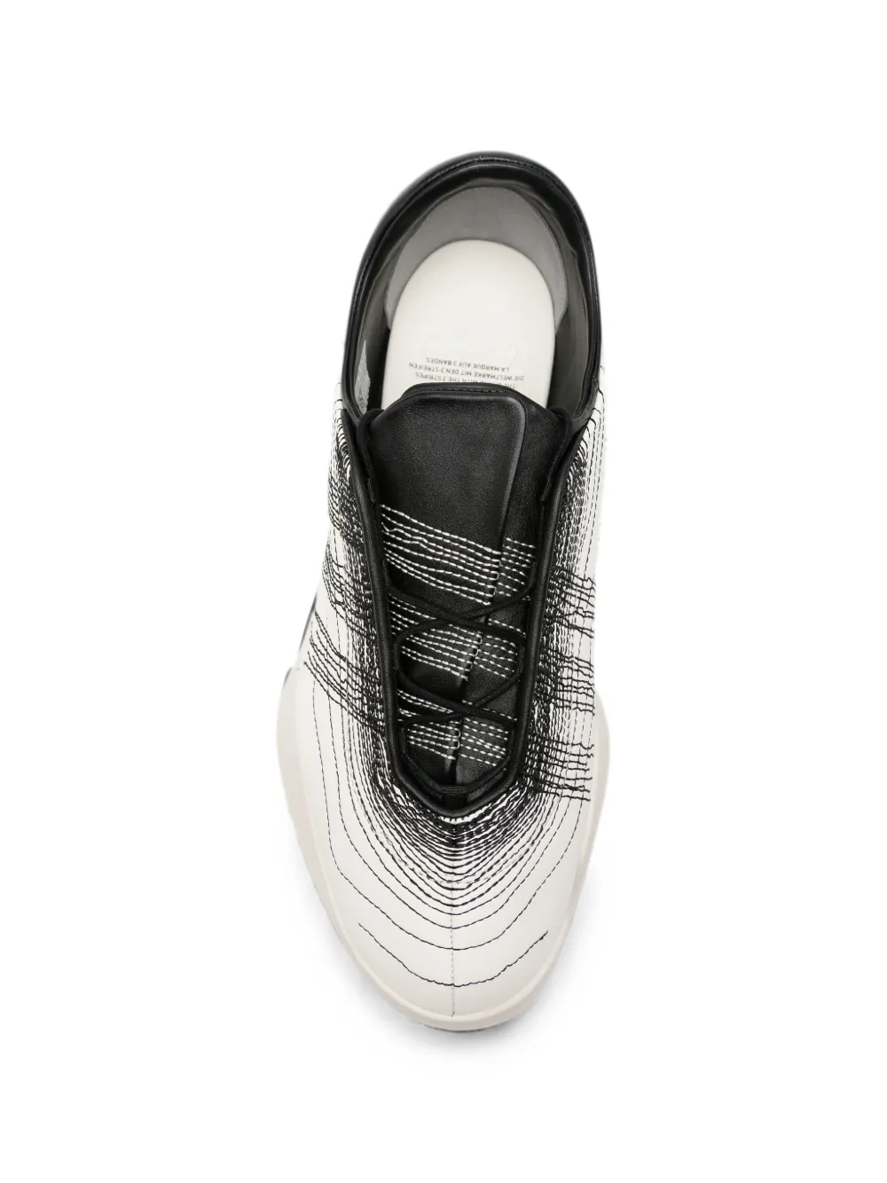 Y-3 logo-embroidered sneakers Wit