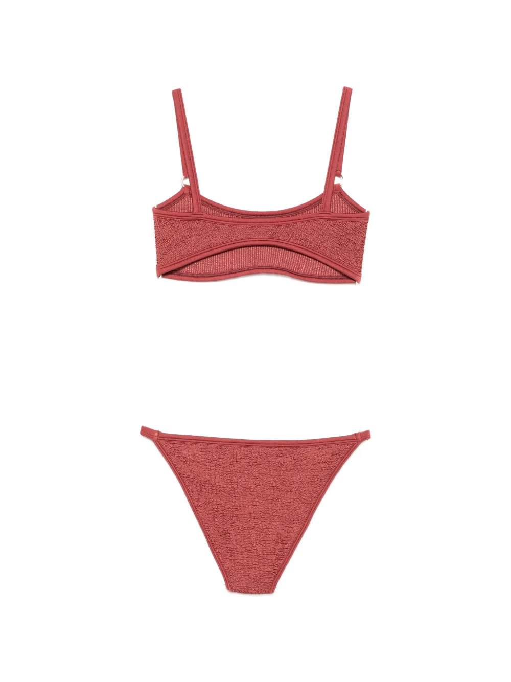 Hunza G Iris bikini met ringdetail Rood