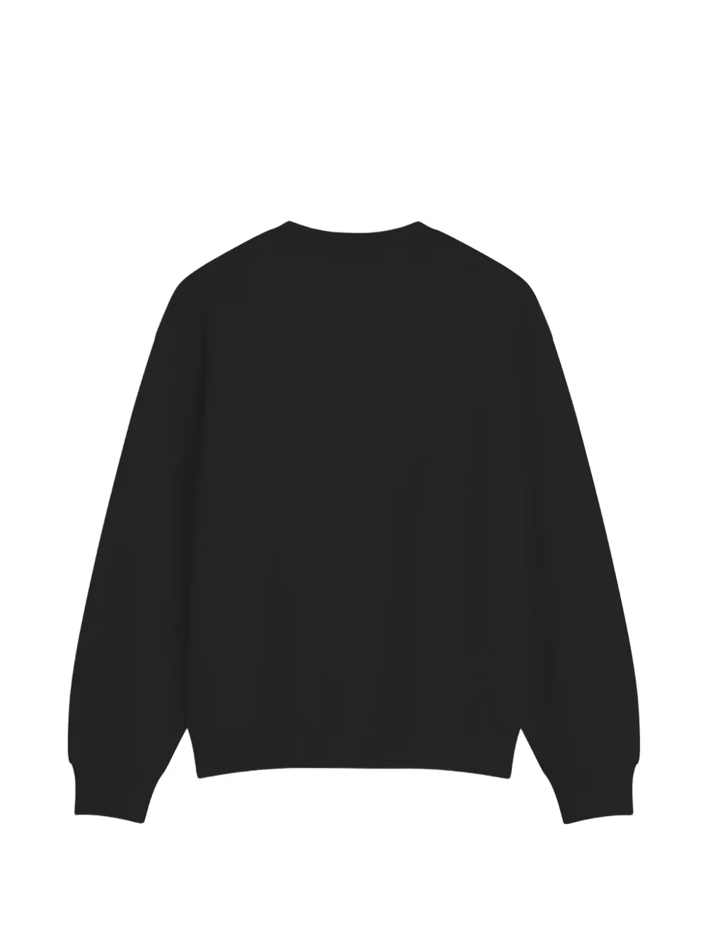 Maison Kitsuné logo-print cotton sweatshirt Zwart