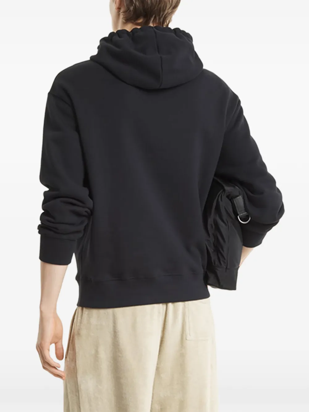 Maison Kitsuné Hoodie met logoprint Zwart