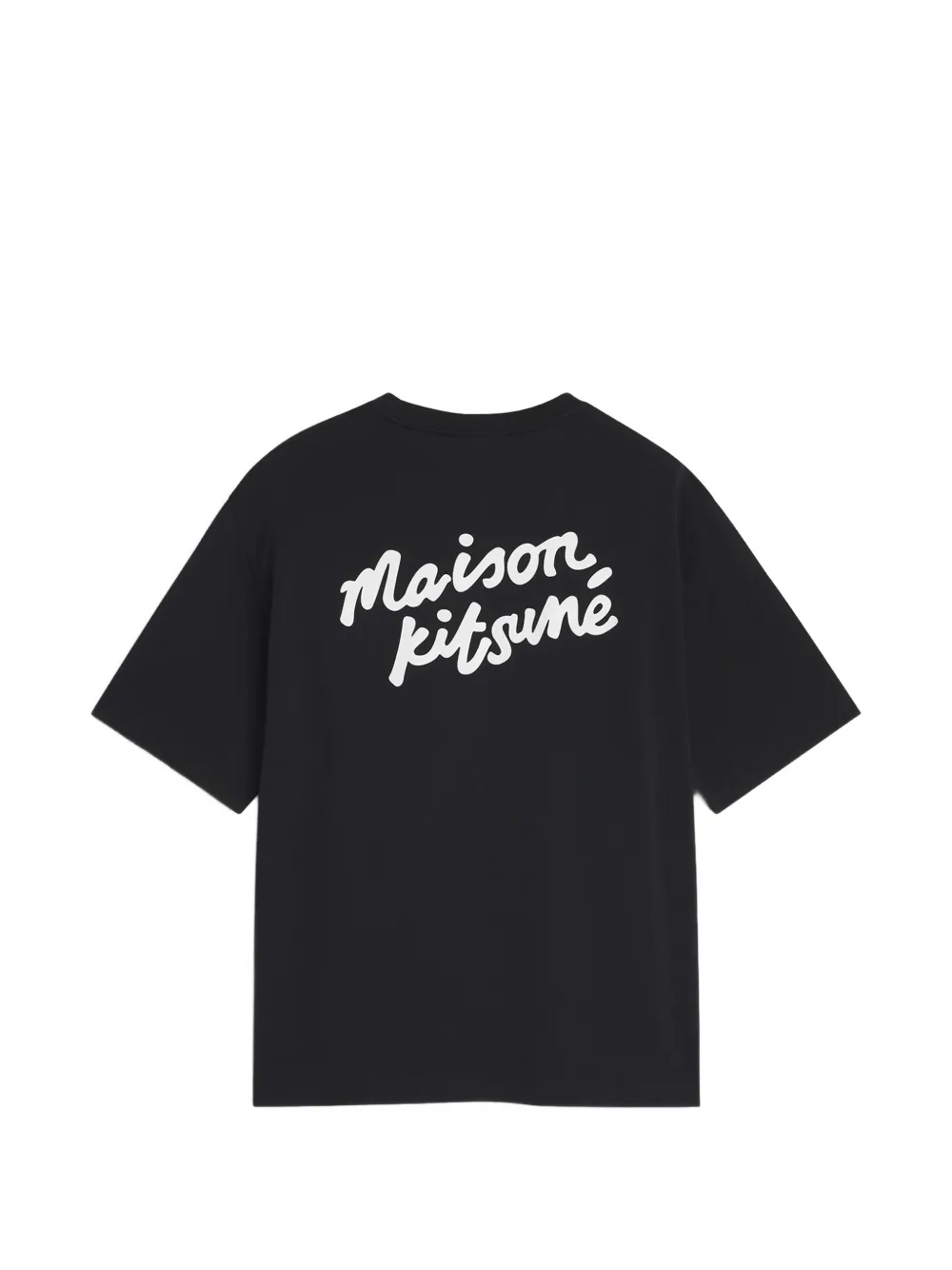 Maison Kitsuné T-shirt met logoprint Zwart