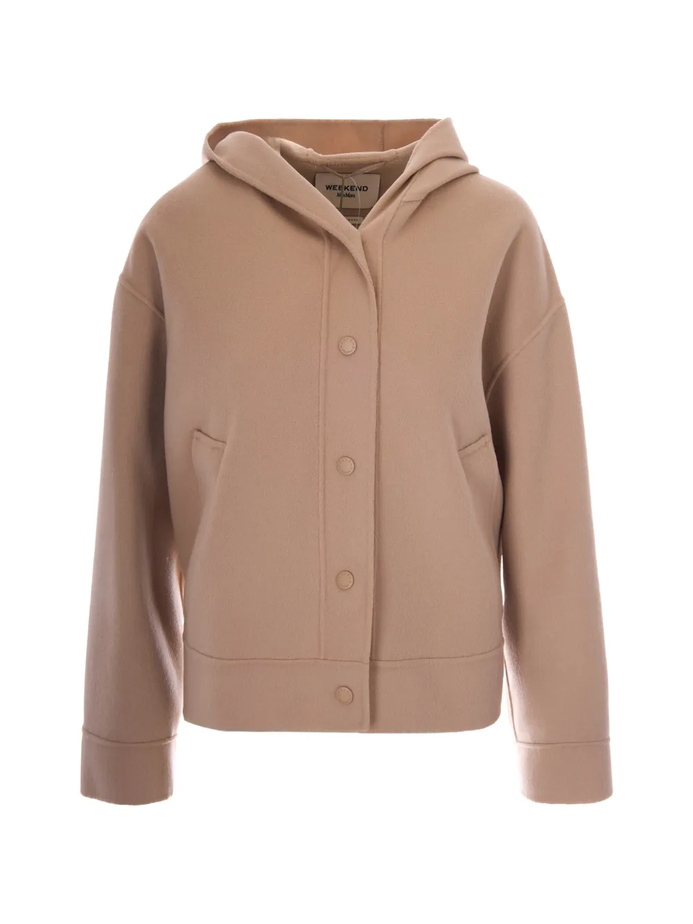 Weekend Max Mara press-stud-fastening hooded jacket - Marrone