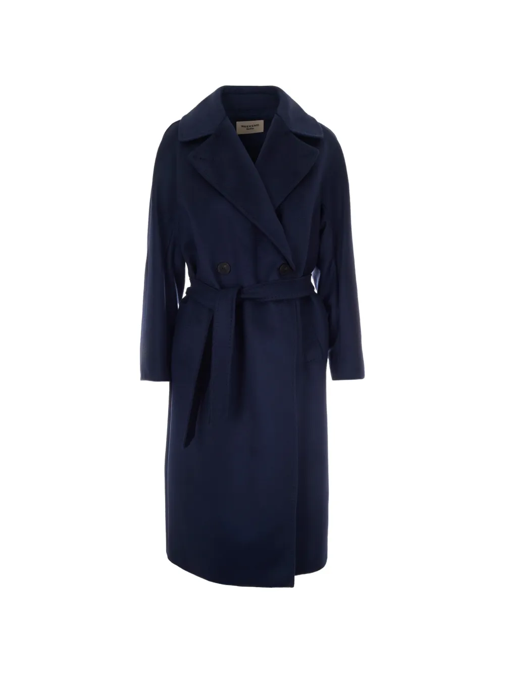 Max Mara double-breasted belted coat - Blau