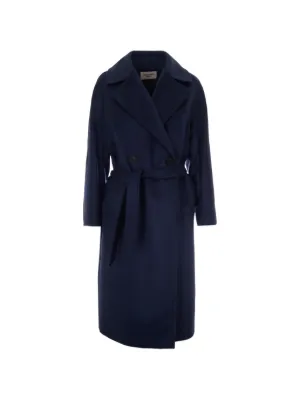 S Max Mara ボタンコート | ブルー | FARFETCH JP