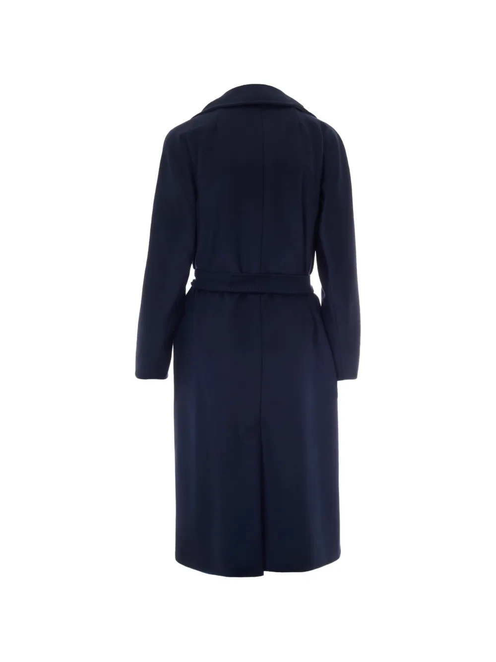 Weekend Max Mara Jas met ceintuur en dubbele rij knopen Blauw