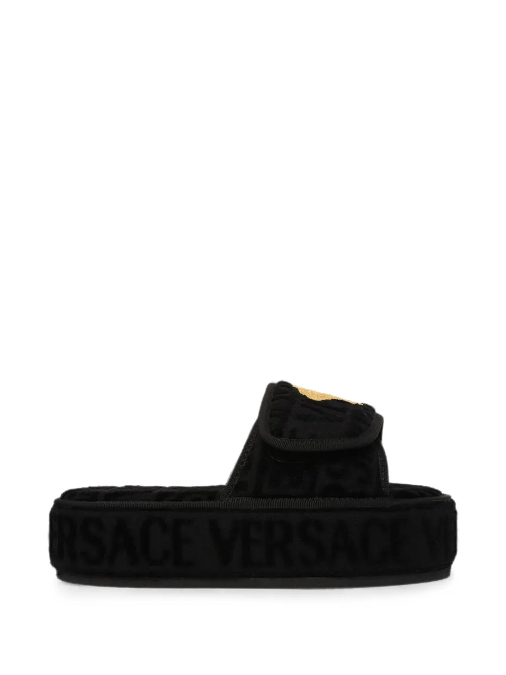 Versace Home Sandalen mit Medusa - Schwarz