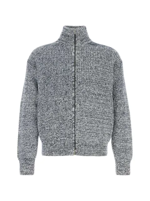 Ferragamo marl-knit zip-up cardigan