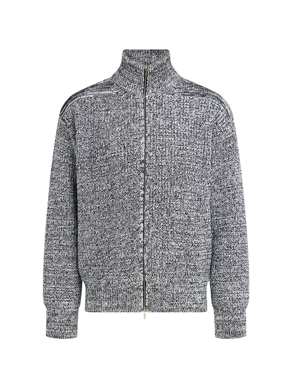 Ferragamo marl-knit zip-up cardigan - Weiß