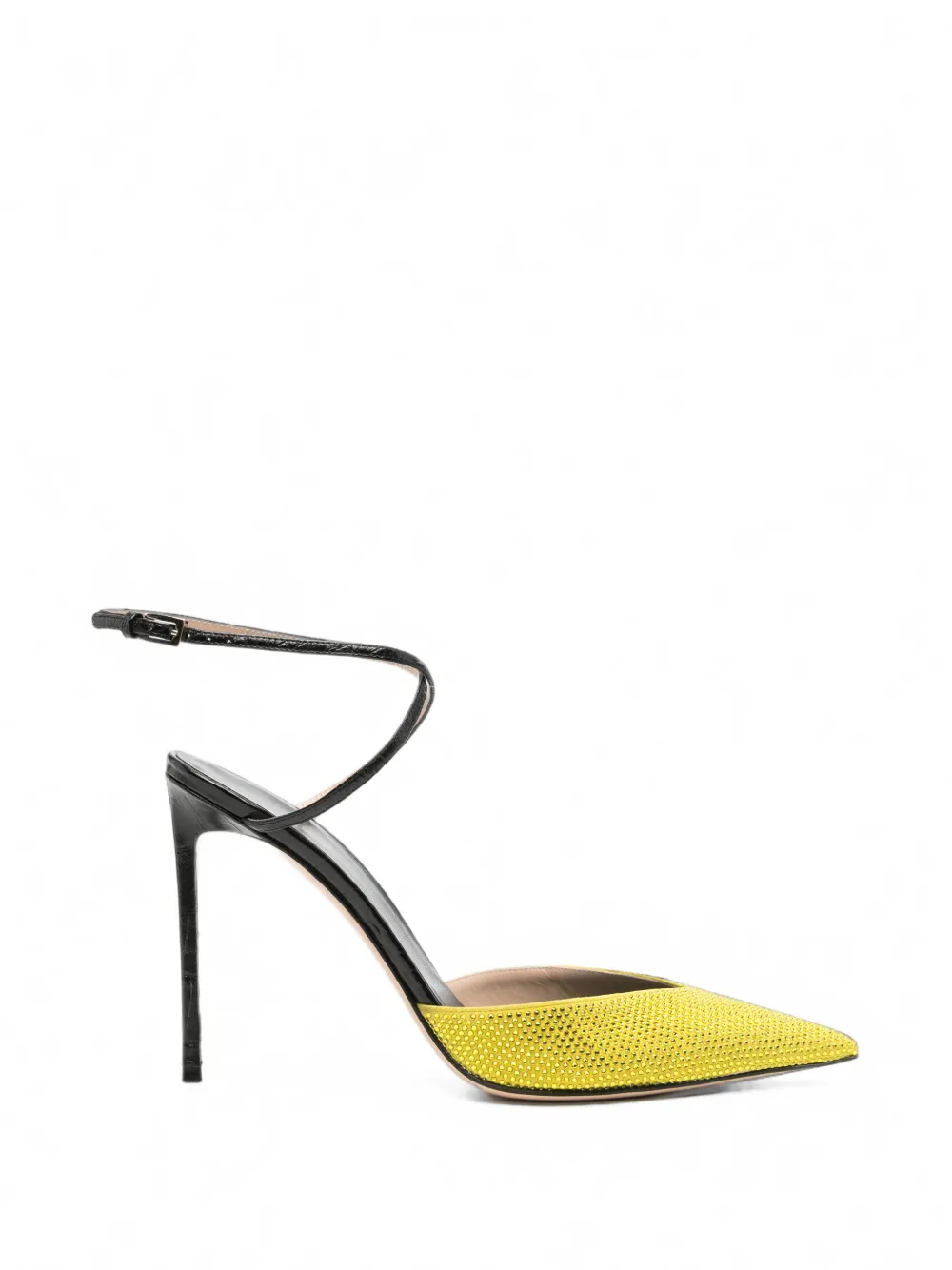 TOM FORD crystal-embellished leather pumps - Jaune