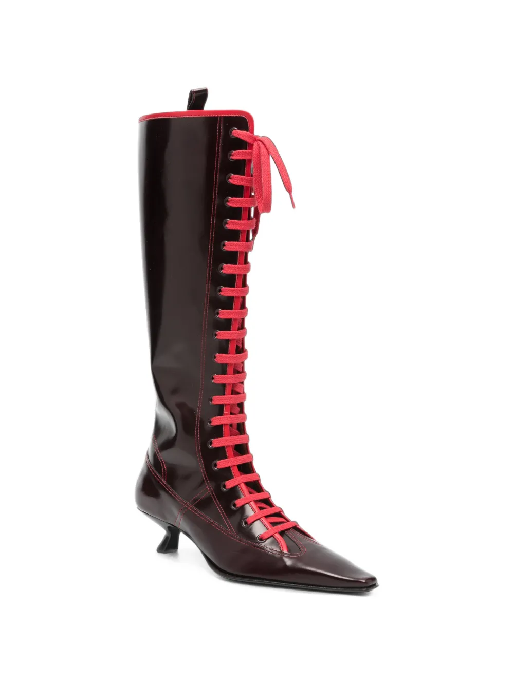 Marni lace-up pointed-toe boots Bruin