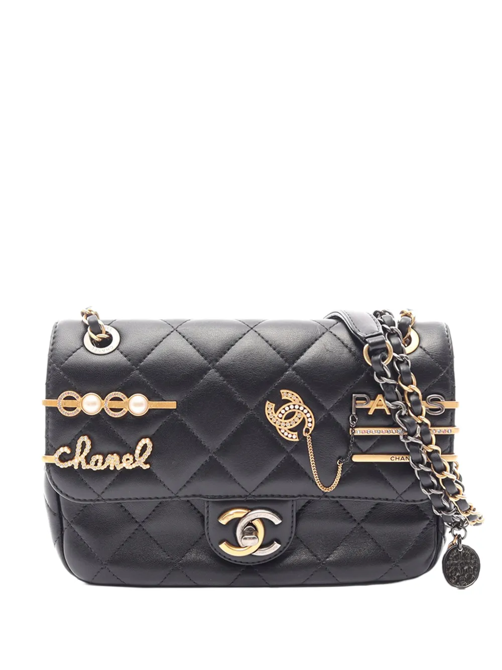 CHANEL Pre-Owned 2021-2026 Lambskin Coco Clips Flap Bag shoulder bag - Nero