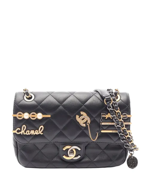 CHANEL Pre-Owned 2021-2026 Lambskin Coco Clips Flap Bag shoulder bag
