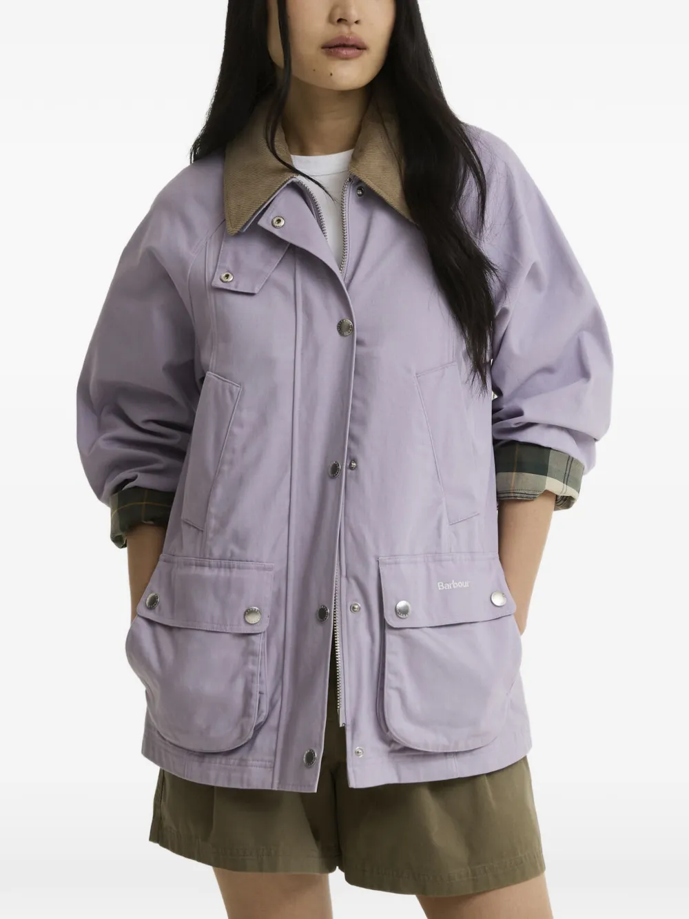 Barbour Beadnell corduroy-collar jacket