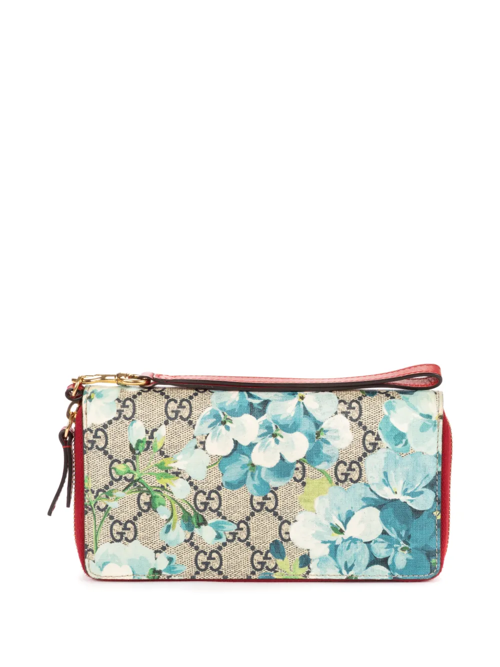 Gucci Pre-Owned GG Blooms zip-around wallet - Toni neutri