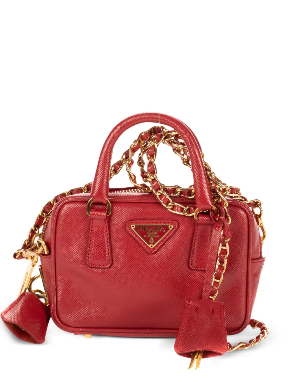 Prada Pre-Owned Saffiano leather shoulder bag - Rot