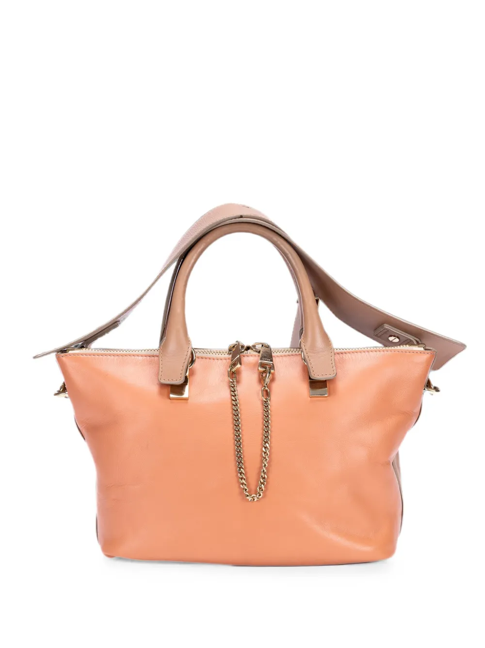 Chloé Pre-Owned Bailey chain tote bag - Orange