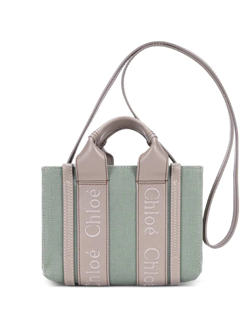 Chloé Pre-Owned Woody tote bag - Verde