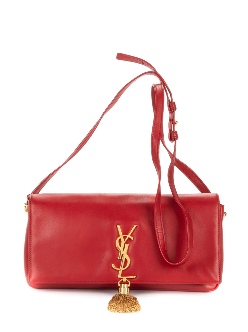 Saint Laurent Pre-Owned Kate tassel shoulder bag - Rosso