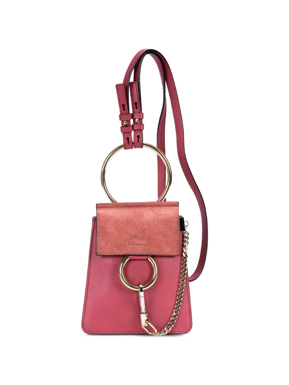 Chloé Pre-Owned small Faye Bracelet shoulder bag - Rosso