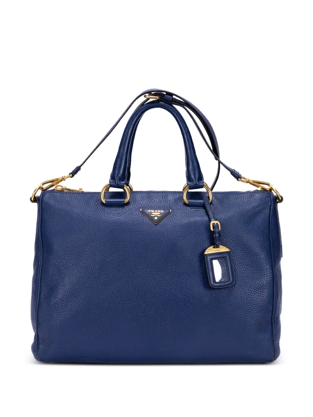 Prada Pre-Owned Vitello Daino Bauletto tote bag - Blau