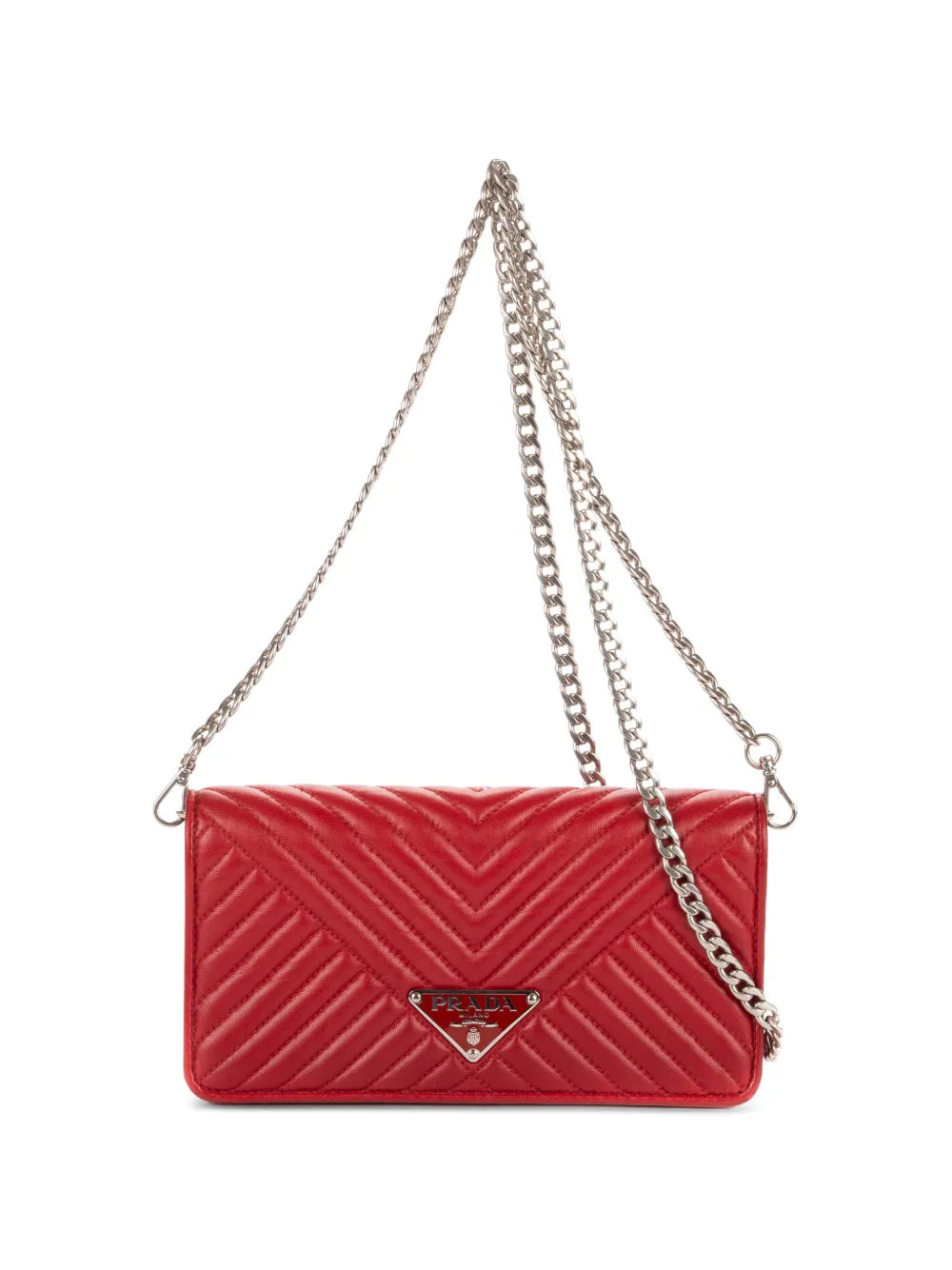 Prada Pre-Owned quilted shoulder bag - Rot