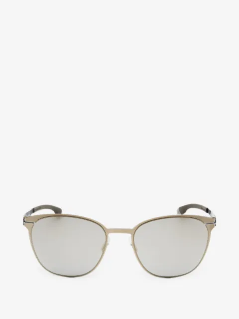 Ic! Berlin Andrea round-frame mirrored sunglasses