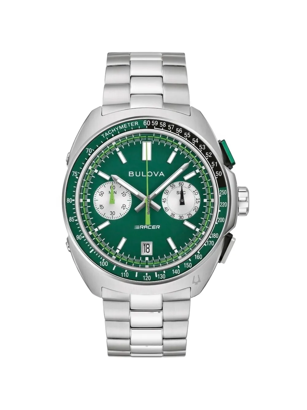Bulova Racer 42mm watch - Verde