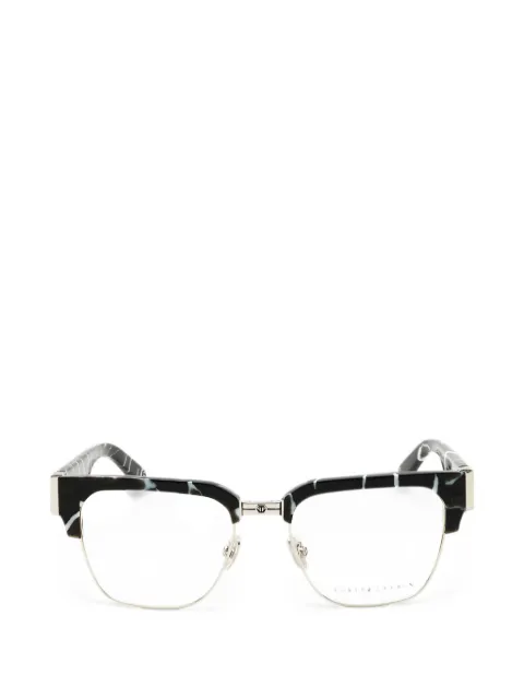 Philipp Plein Eyewear marbled-effect glasses