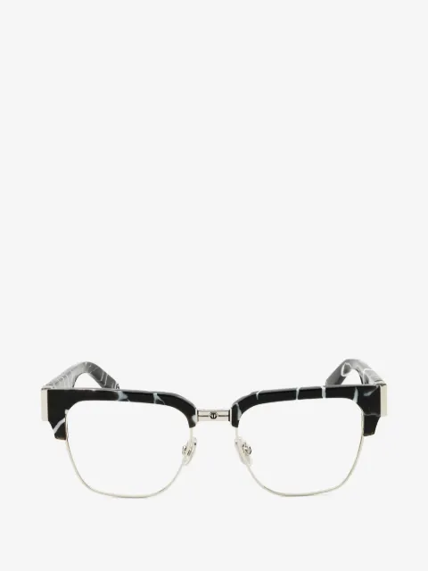 Philipp Plein Eyewear lentes con efecto marmoleado