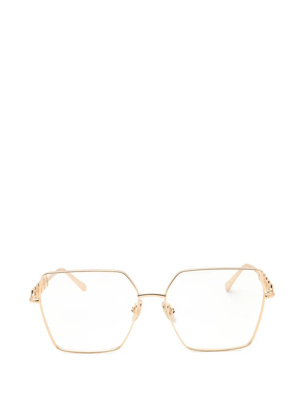 Philipp Plein Eyewear geometric-frame glasses - Oro
