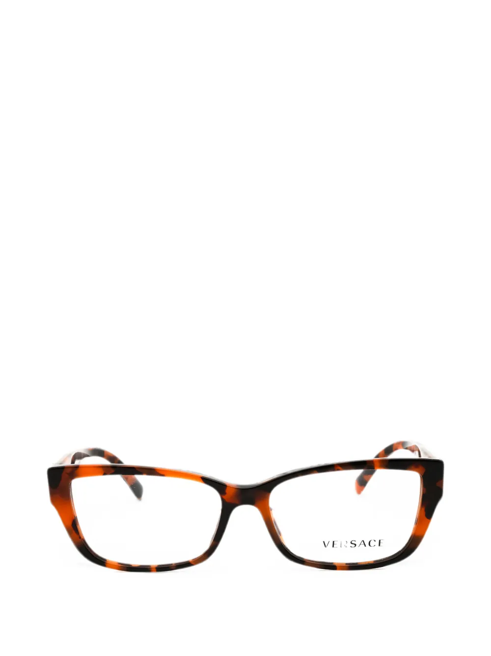 Versace tortoiseshell-effect cat-eye glasses - Marrone