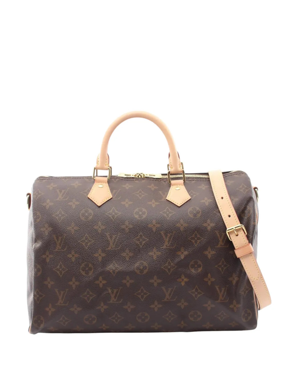 Louis Vuitton Pre-Owned 2020 Monogram Speedy Bandouliere 35 boston bag - Marrone