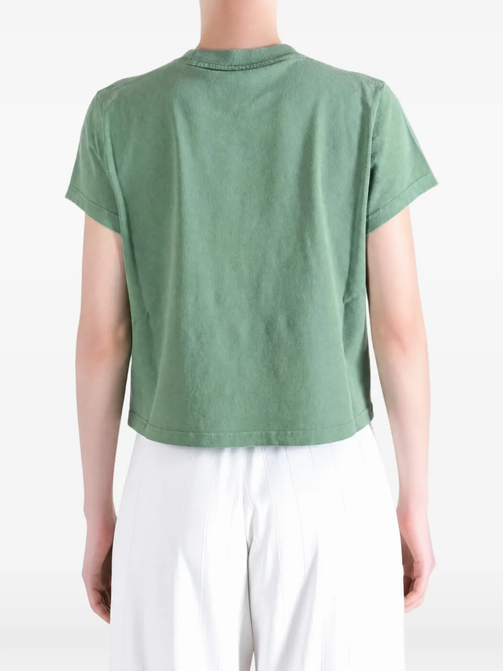 Alexander Wang T-shirt met spiegelend logo Groen
