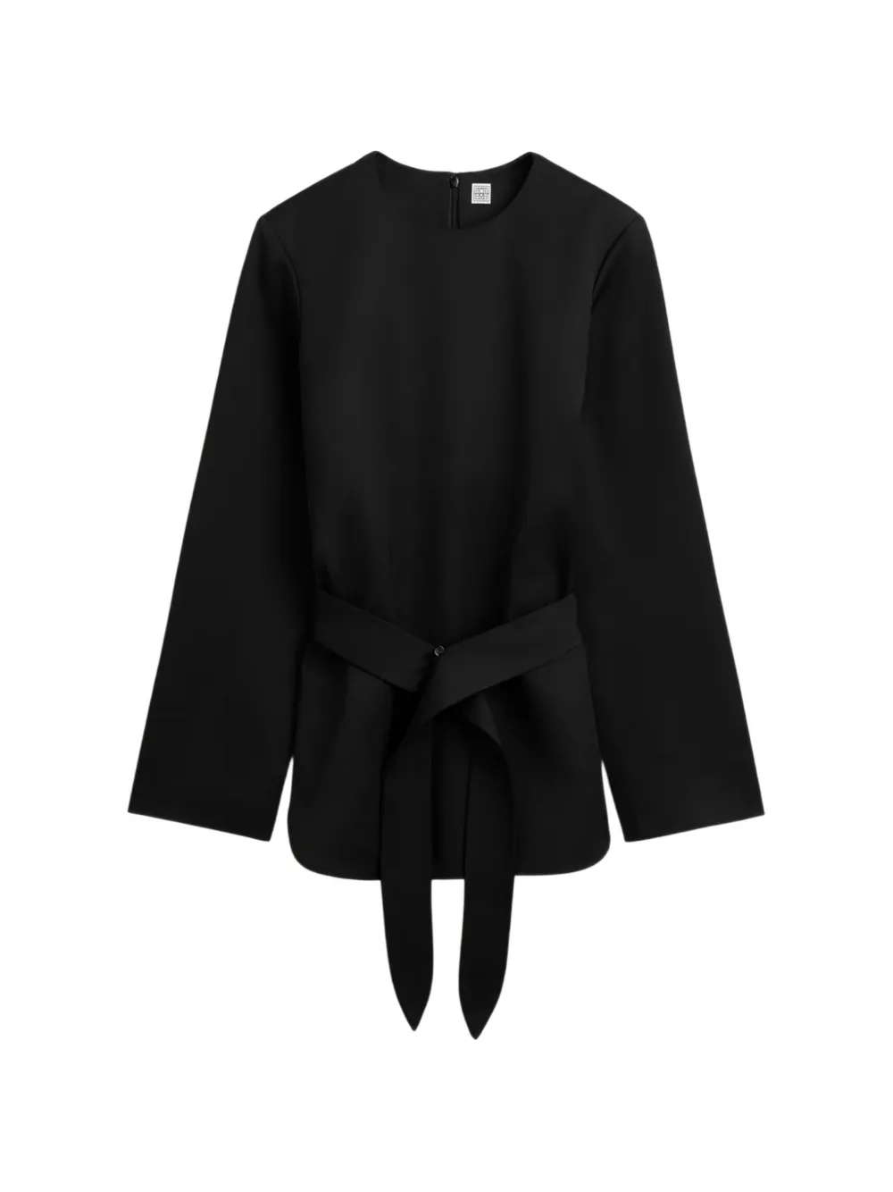 TOTEME belted long-sleeve top - Schwarz