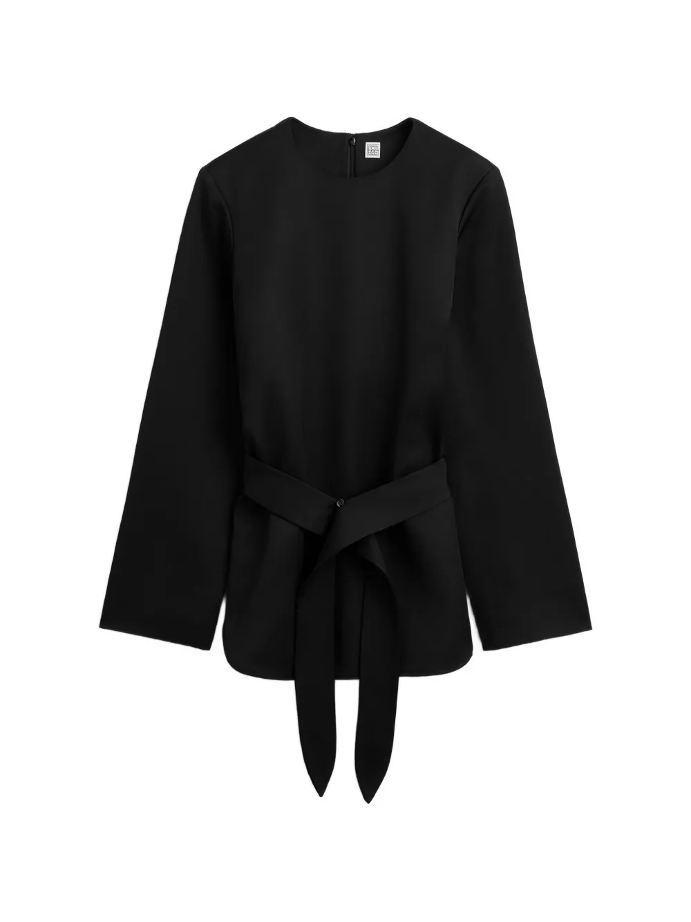 TOTEME belted long-sleeve top - Schwarz