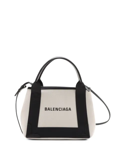 Balenciaga Pre-Owned bolso satchel Navy Cabas XS de lona 2010-2026