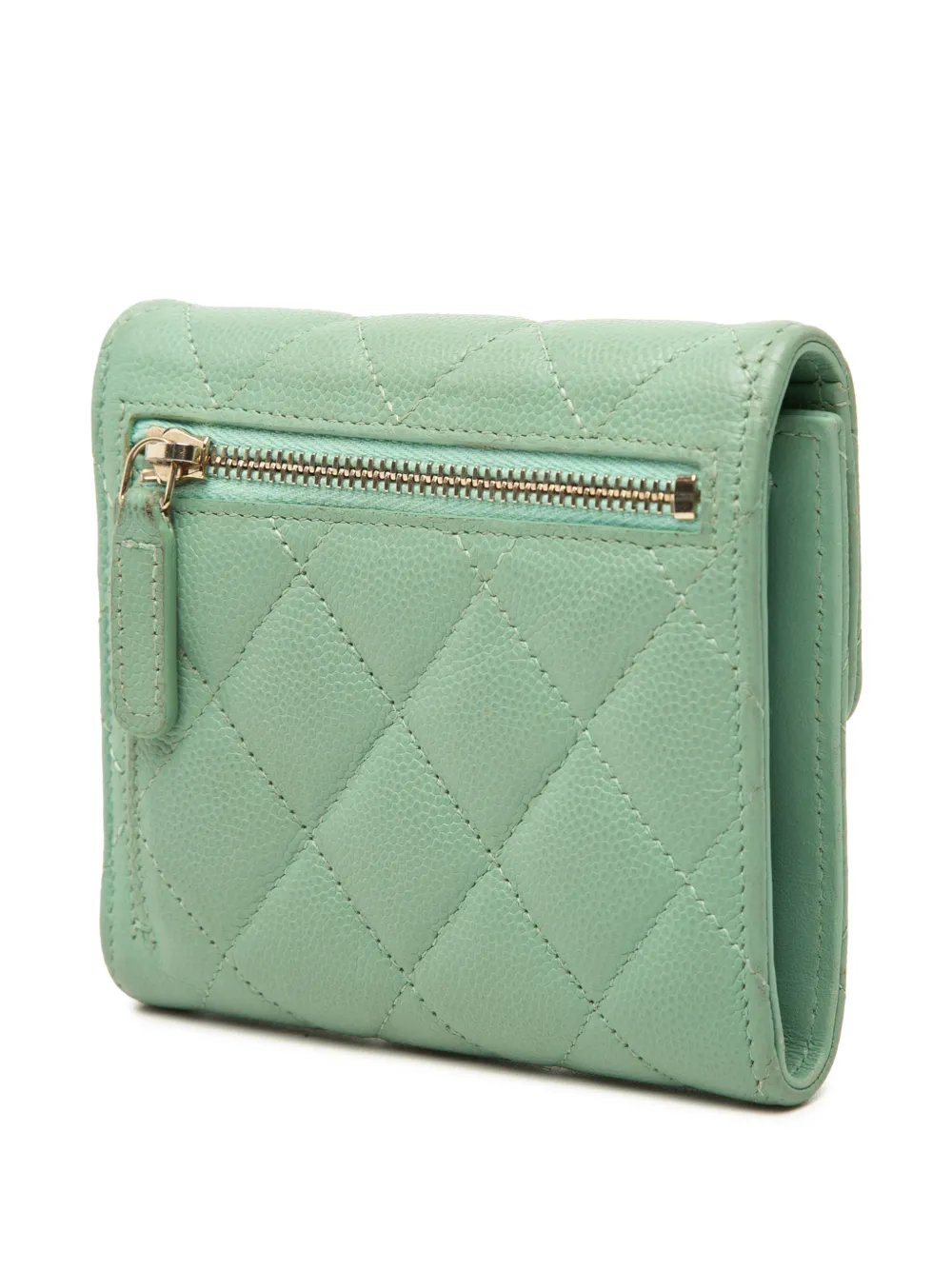 CHANEL Pre-Owned 2021-2025 ココマーク マトラッセ キャビア トライ