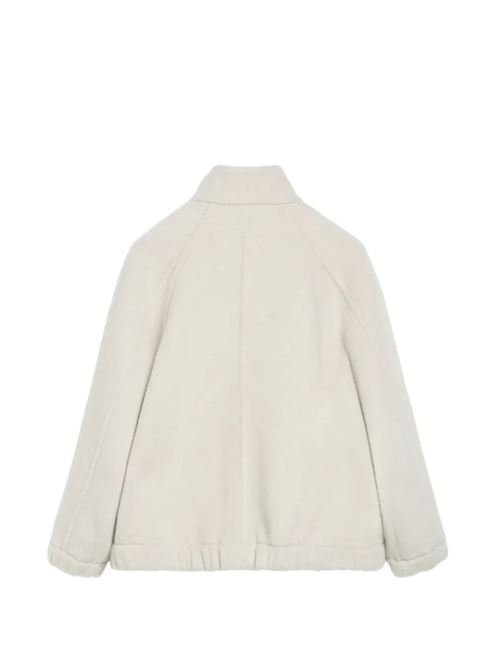 Brunello Cucinelli Kids Jas van scheerwol en kasjmier met Monili-verfraaiing Beige