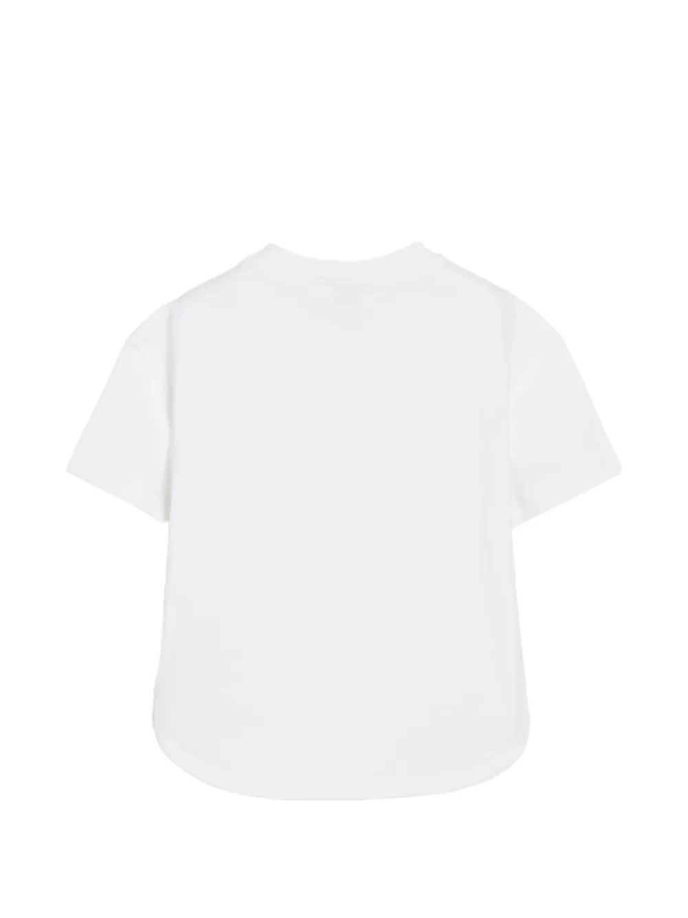 Brunello Cucinelli Kids Katoenen jersey T-shirt met print Wit