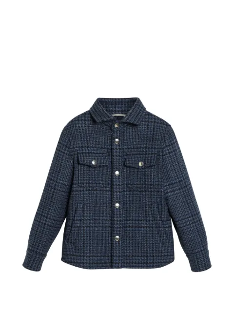 Brunello Cucinelli Kids Prince of Wales cashmere jacket