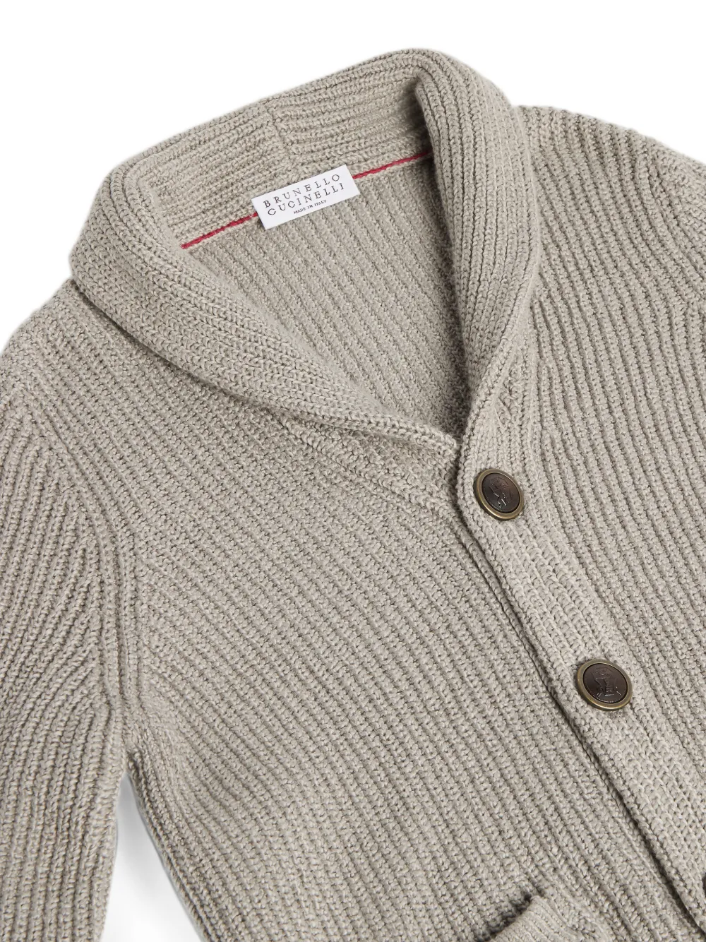 Brunello Cucinelli Kids Malfilé katoenen vest Grijs