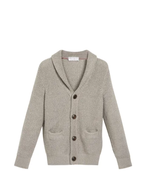 Brunello Cucinelli Kids malfilé cotton cardigan